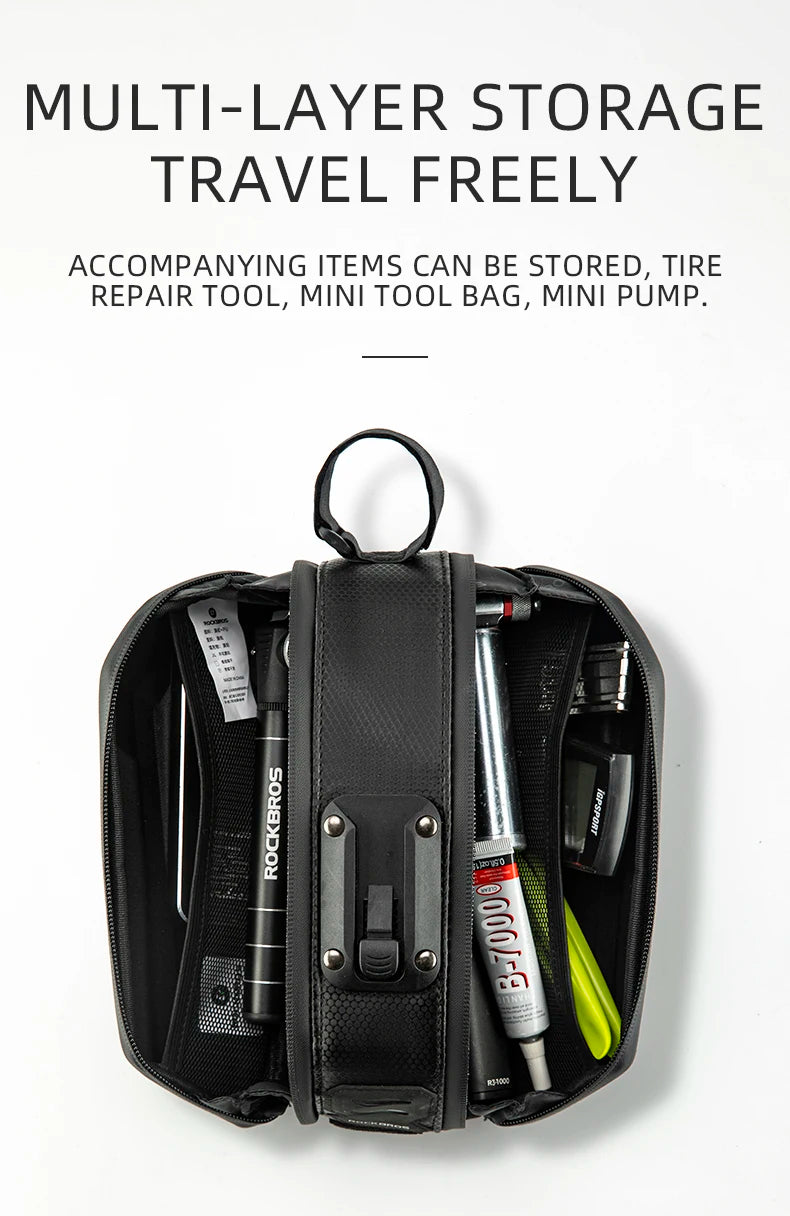 1.7L Waterproof Bicycle Rear Seat Bag
