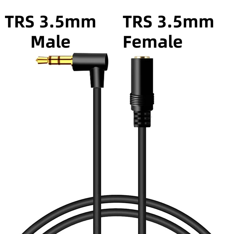 90 Degree 3.5mm TRS/TRRS Audio Cable Stereo 3.5mm to 3.5mm Right Angle AUX Cord for Headphone MP3 Smartphone Tablet Car Speakers