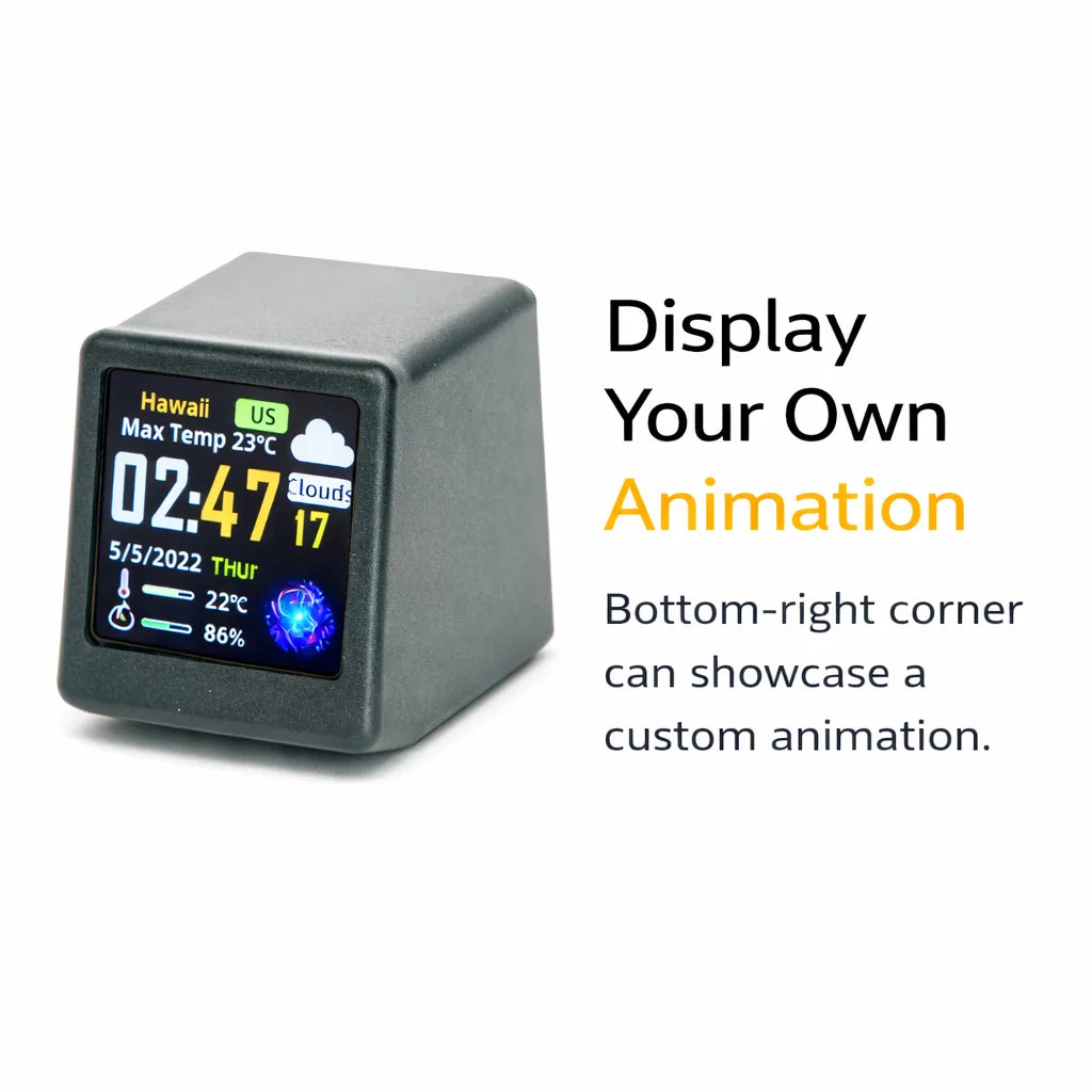 Wi-Fi Desk Clock and Online Data Display