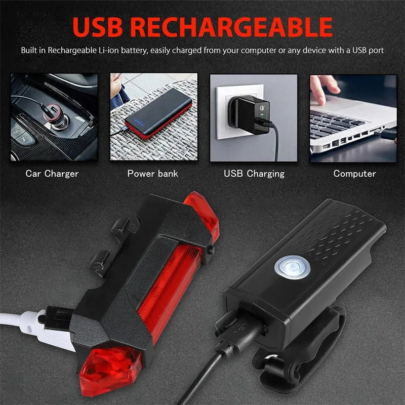 USB-oplaadbare fietslamp opties