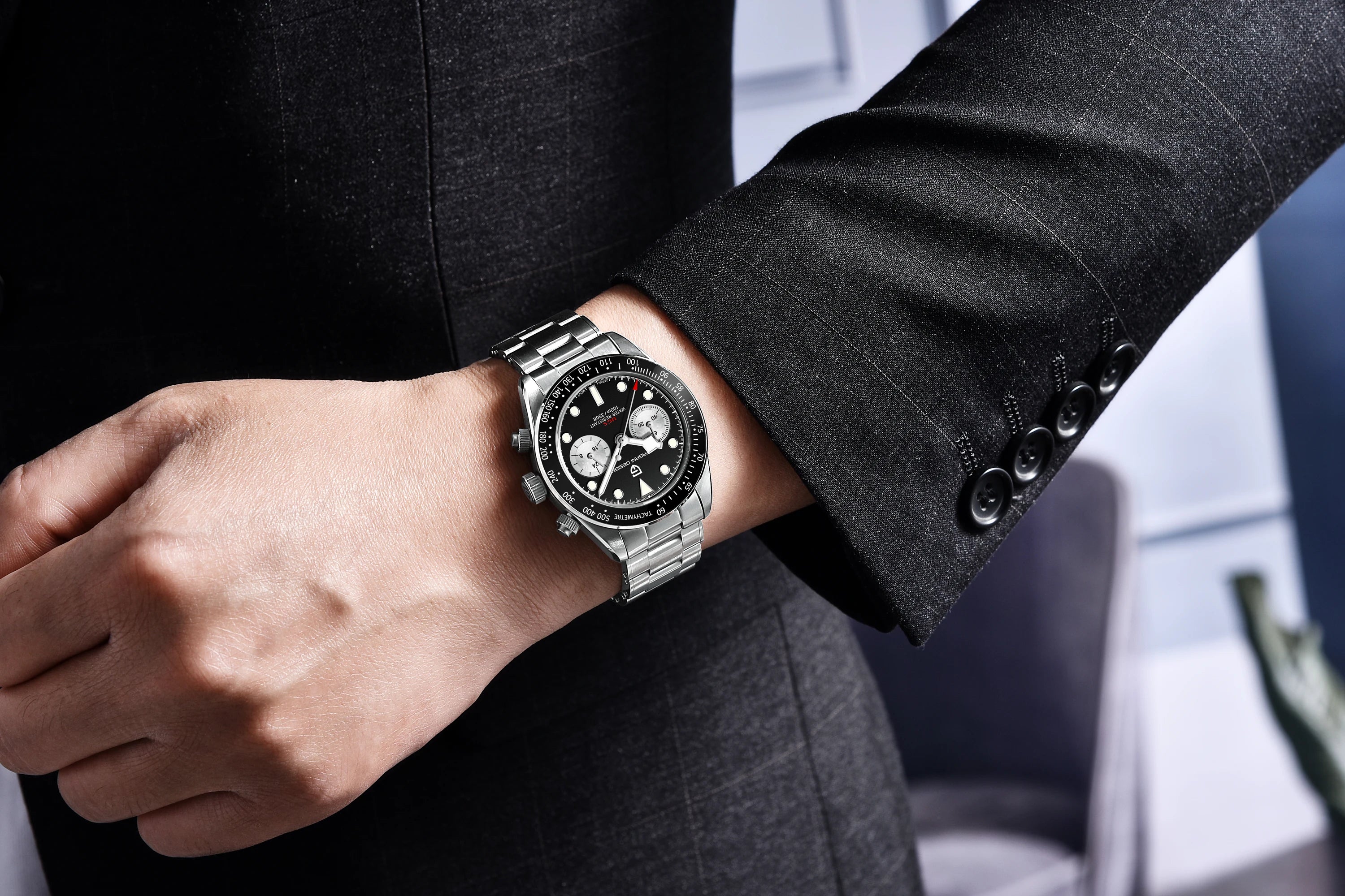 Pagani Design BB Panda Chronograph Men's Watch 100M Waterproof