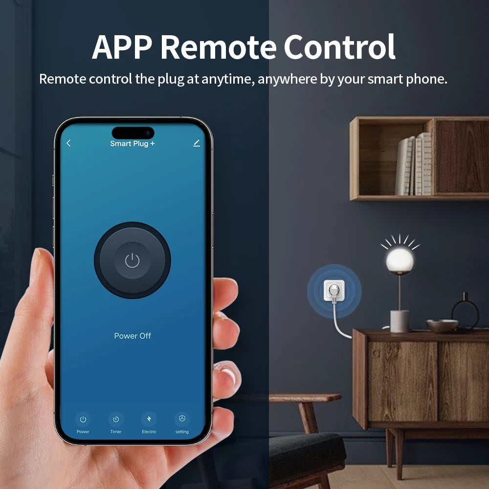 EU Smart Plug with Wi-Fi or Zigbee Options