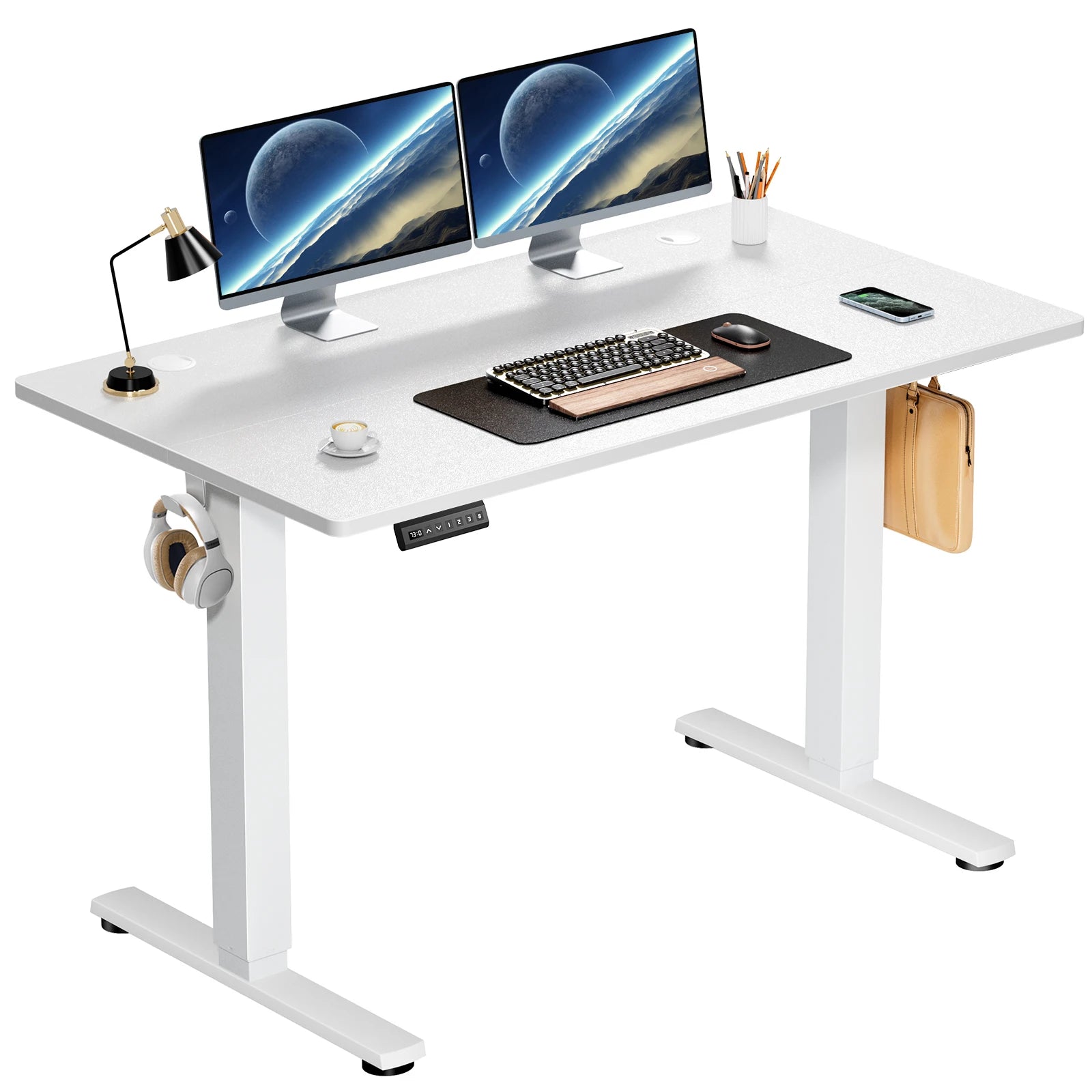 Elektrischer Stehschreibtisch 40x24 Verstellbare Sitz-Steh-Arbeitsstation