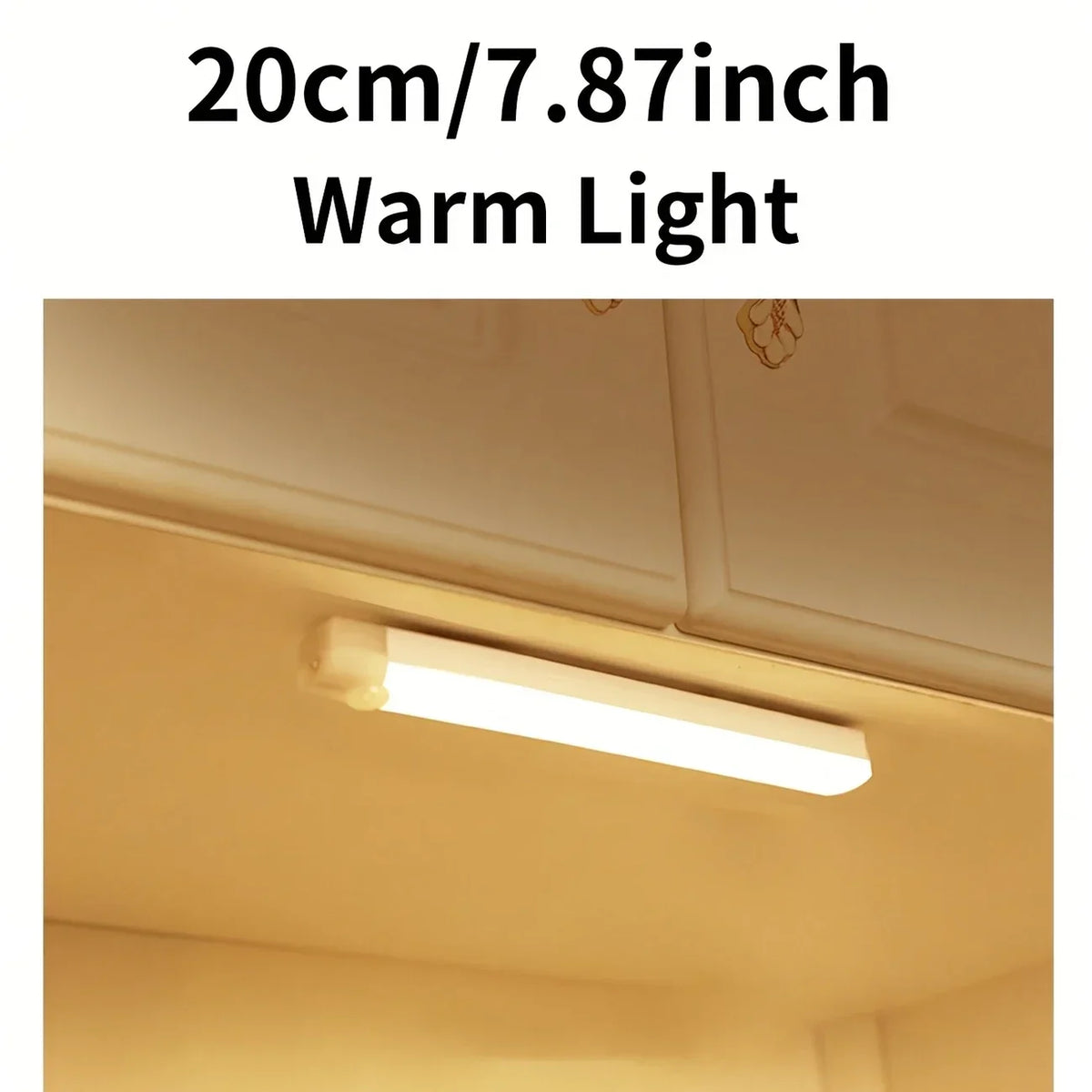 LED Motion Sensor Cabinet Light, Rechargeable Magnetic Strip