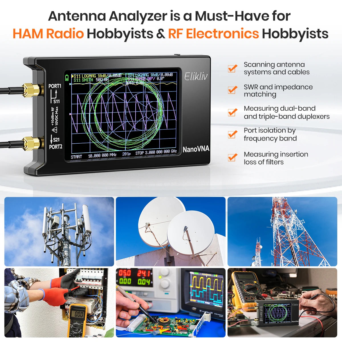 NanoVNA-H/H4 Vector Network Analyzer