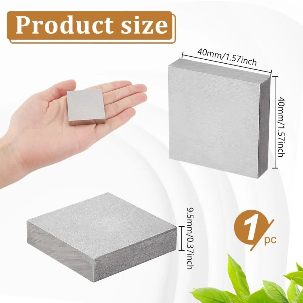 Square Steel Jewellery Bench Block, 40mm