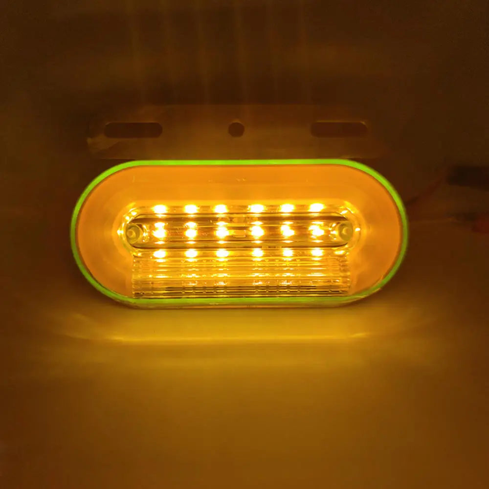 12pcs 12V/24V LED Car Truck Side Marker Lights Car External Lights Signal Indicator Lamp Warning Tail Light 3Modes Trailer Lorry