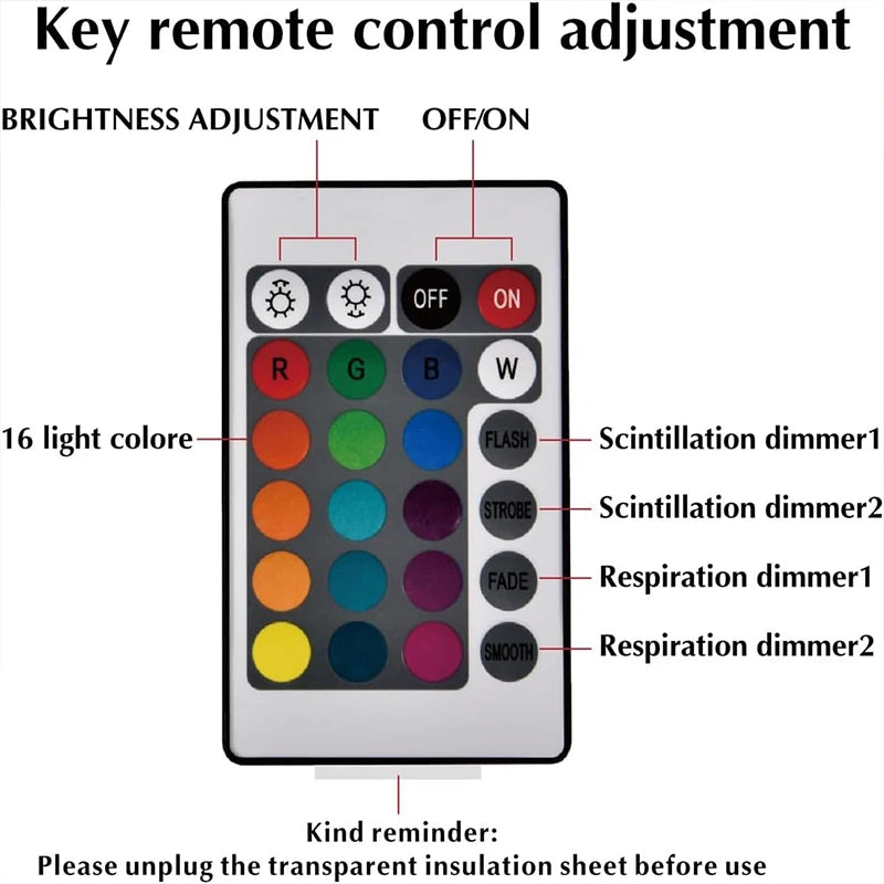 Rechargeable 16-Colour Touch Night Light