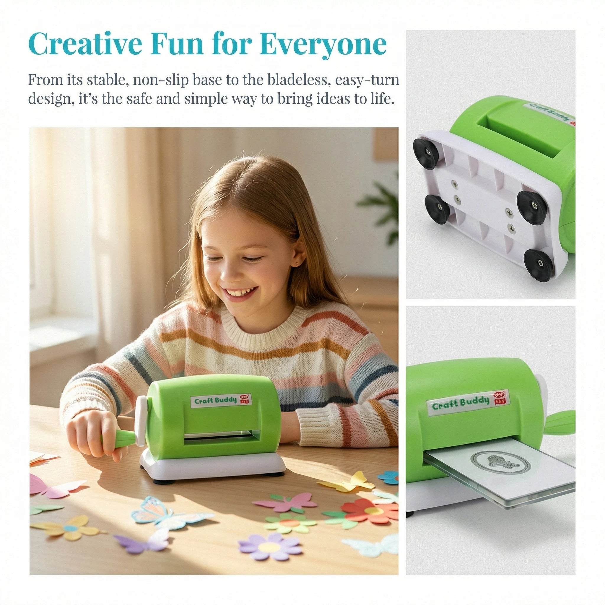 Handmatige stans- en embosmachine voor scrapbooking