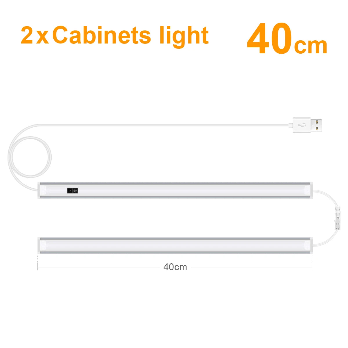Omarna svetilka USB z vklopom na zamah roke