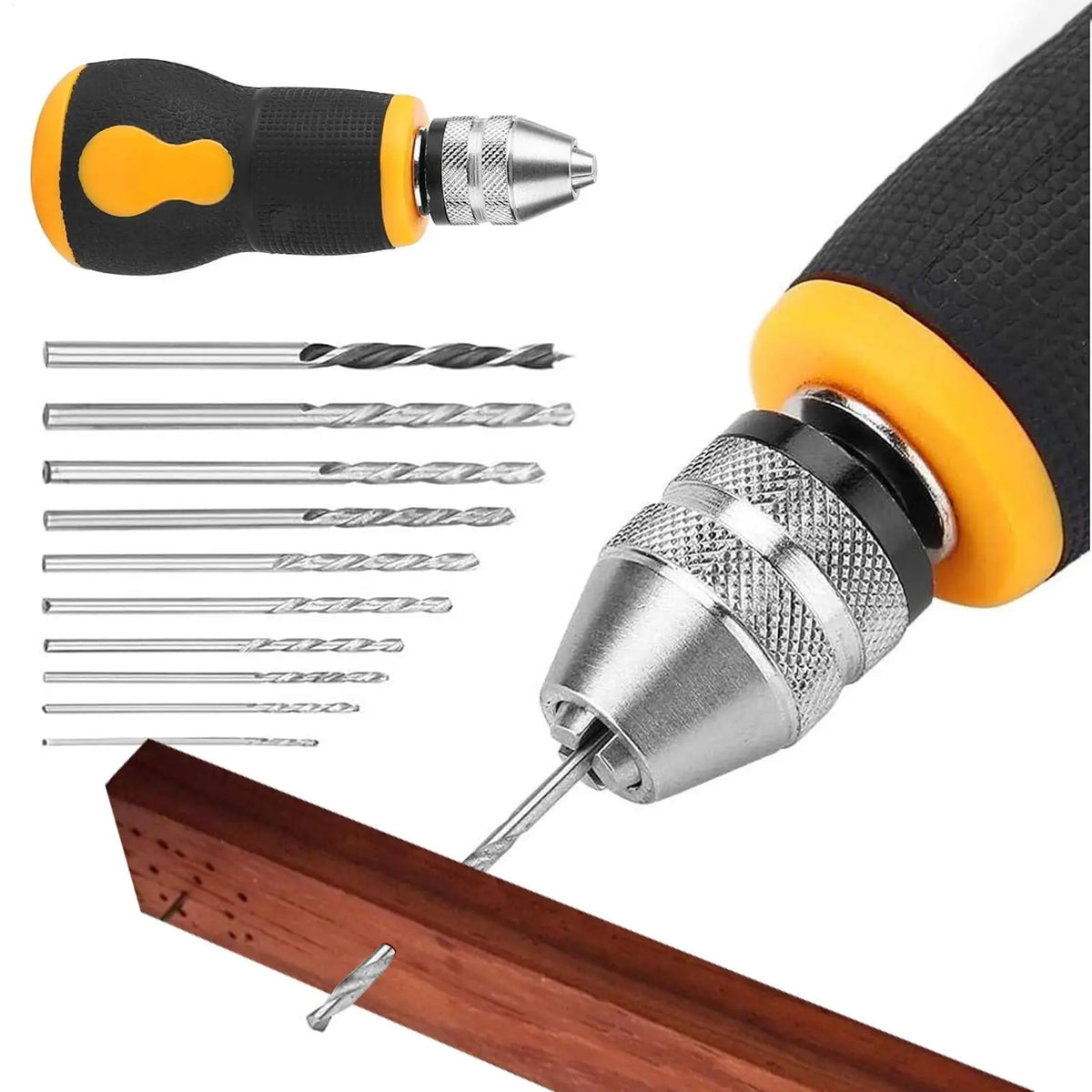 Mini Manual Craft Drill with Ten Bits