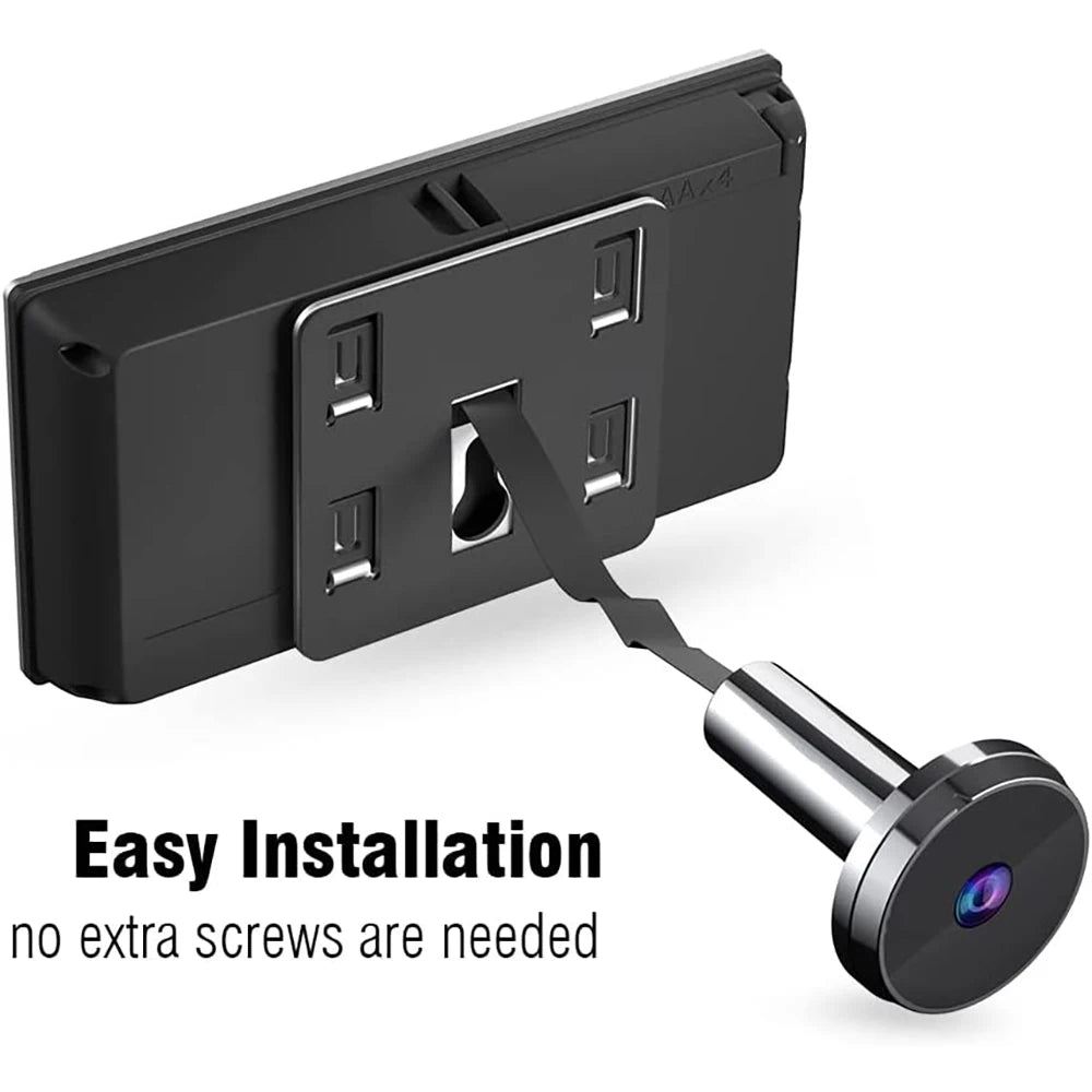 3.5 Inch Digital Door Viewer Peephole Camera Doorbell 120 Degree HD Home Cat Eye Mirilla Viewer with LCD Screen Monitor 