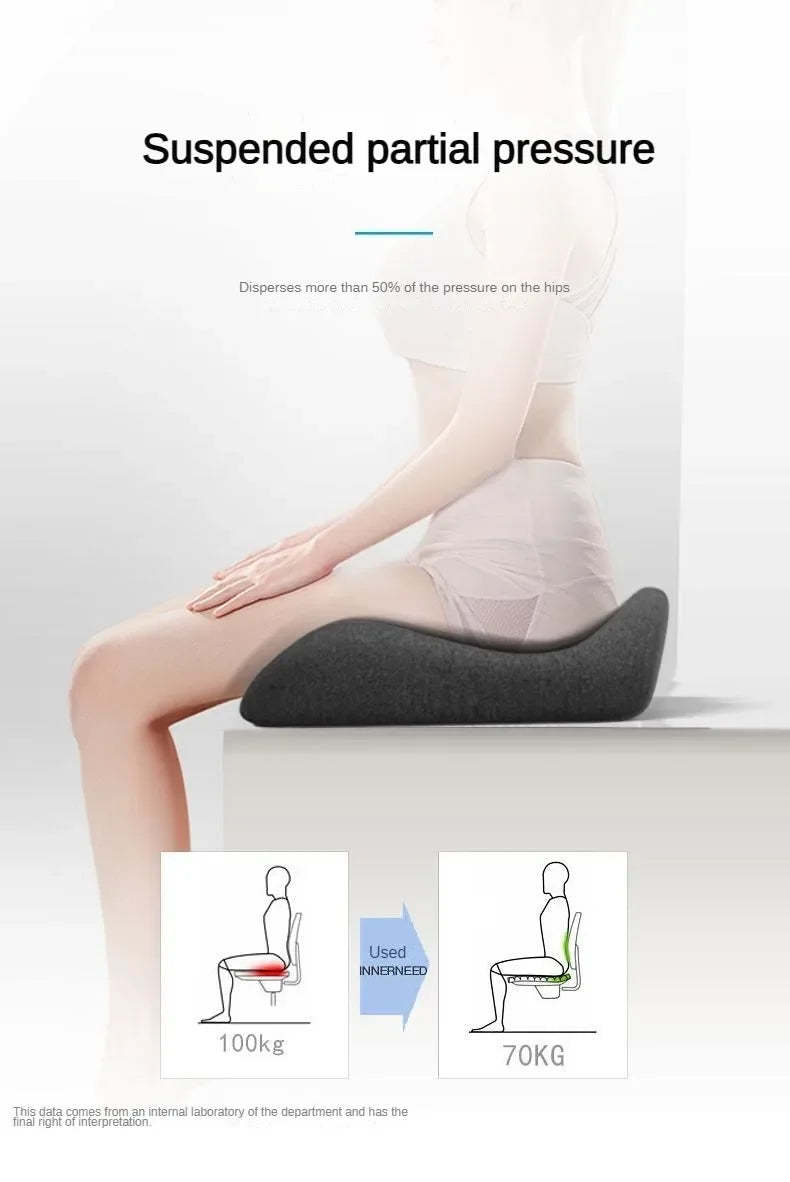 Tailbone Sciatica Back Pain Relief Comfort Office Chair Car Seat Cushion Non-Slip Orthopedic Memory Foam Coccyx Cushion 