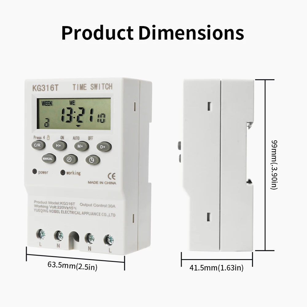 220V Programmable Timer Switch Module