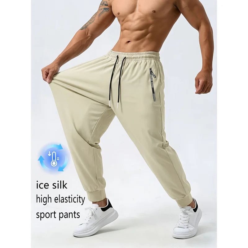 Pantalones de running para hombre con cintura elástica