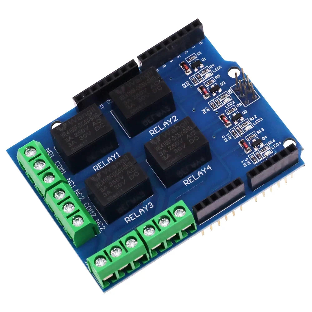 5V 4-Channel Relay Shield Module for Arduino UNO R3