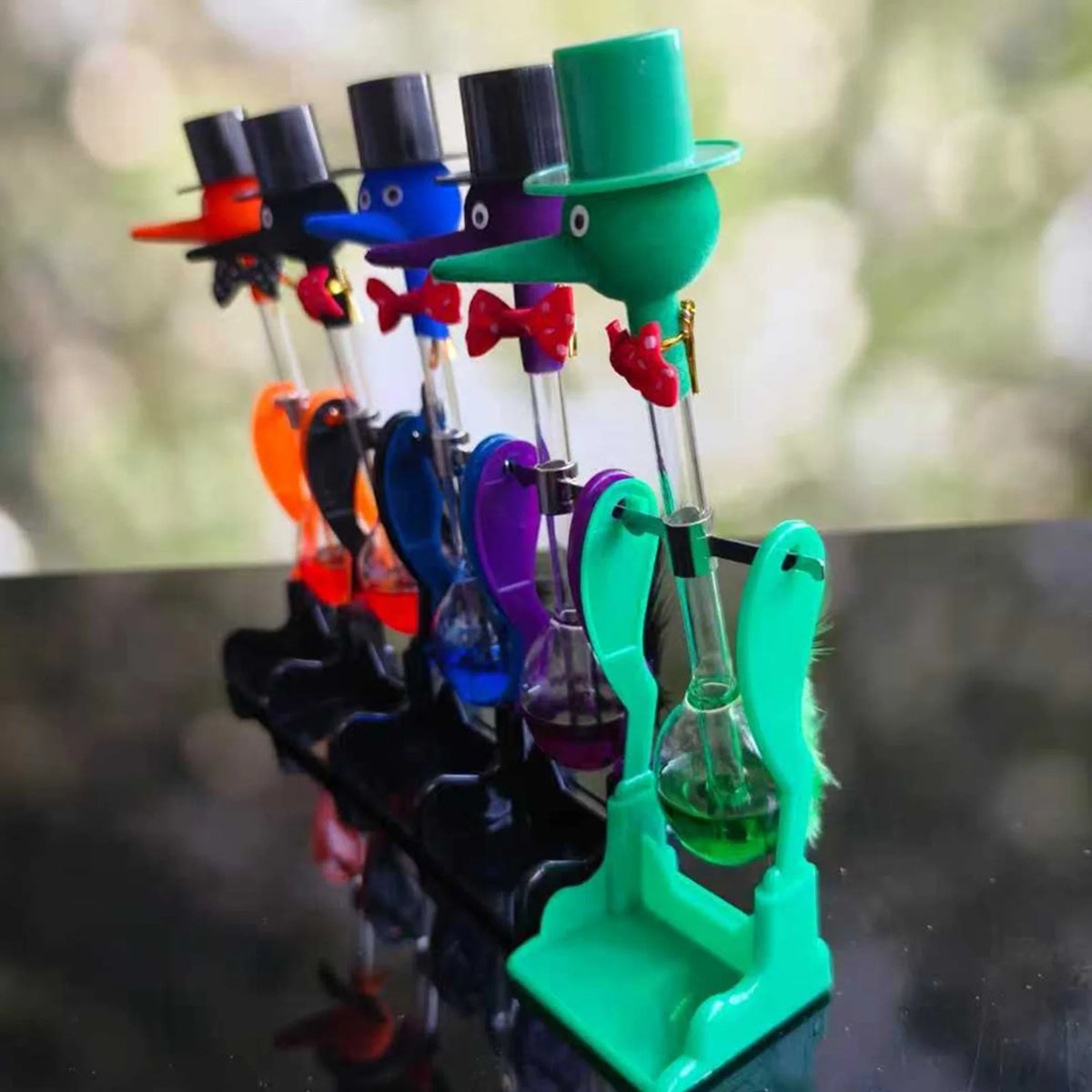 Στολίδι γραφείου Bobbing Glass Drinking Bird