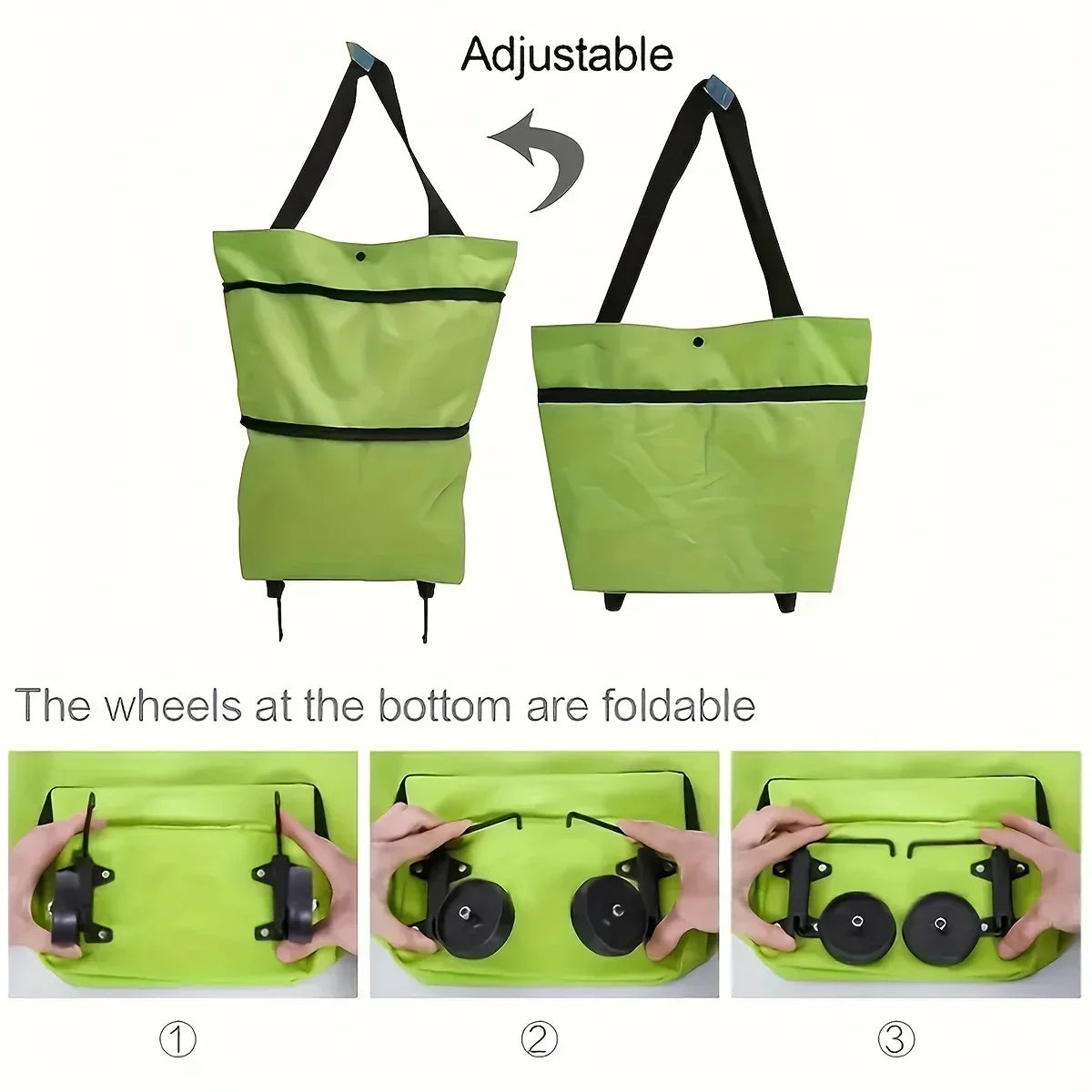 Foldable Shopping Trolley Bag