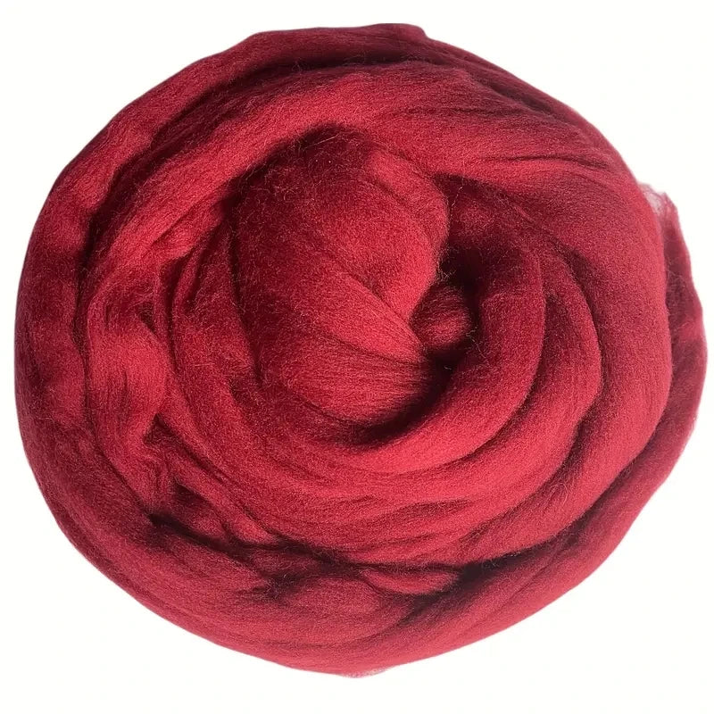 Wool Roving for Felting and Spinning, 100 g