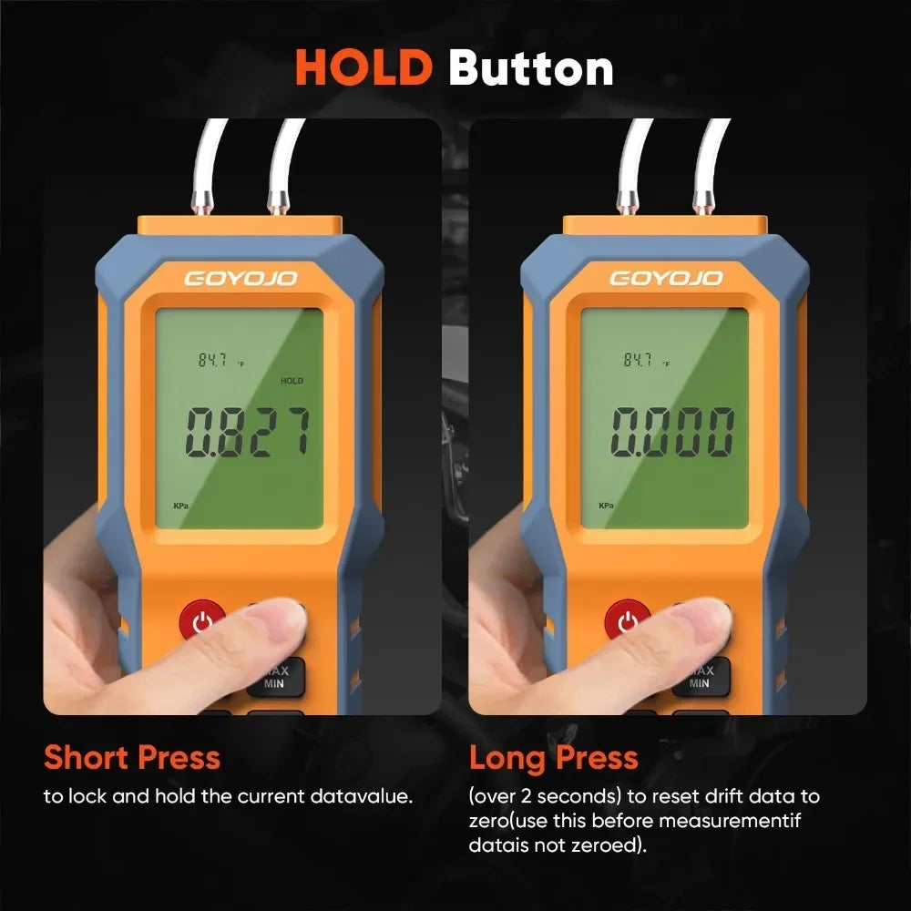 GD100 Digital Differential Pressure Manometer