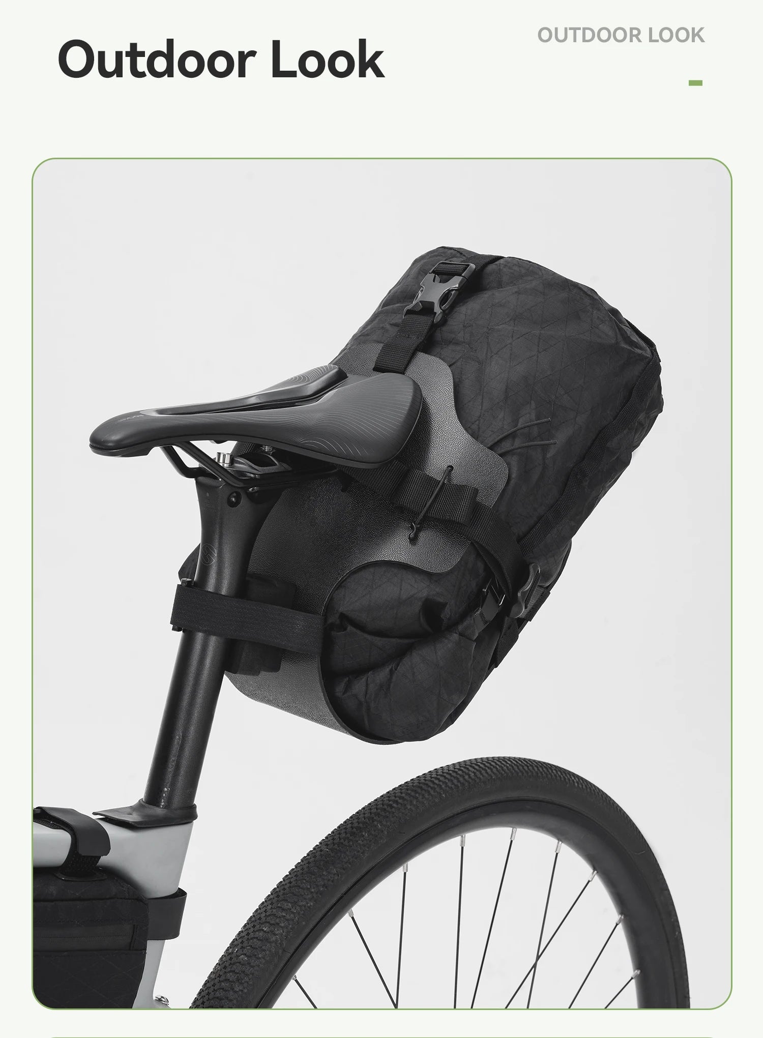 Vandtæt Bikepacking Sadeltaske 6L/12L Bagageopbevaring til Cykling