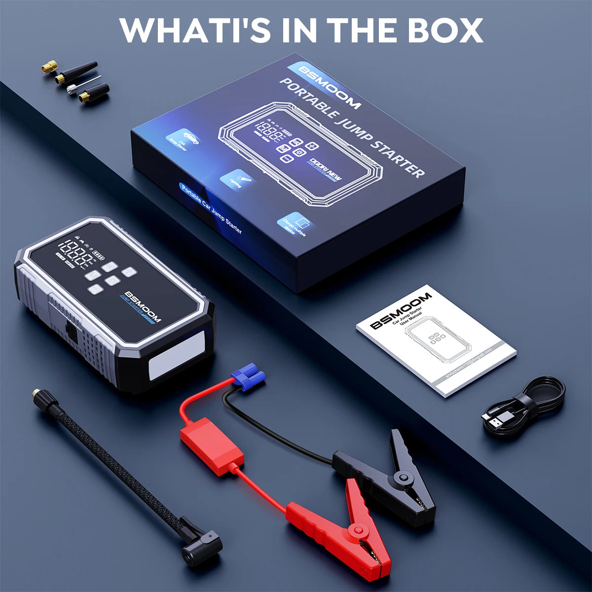 Autóindító, légkompresszor, power bank 12V