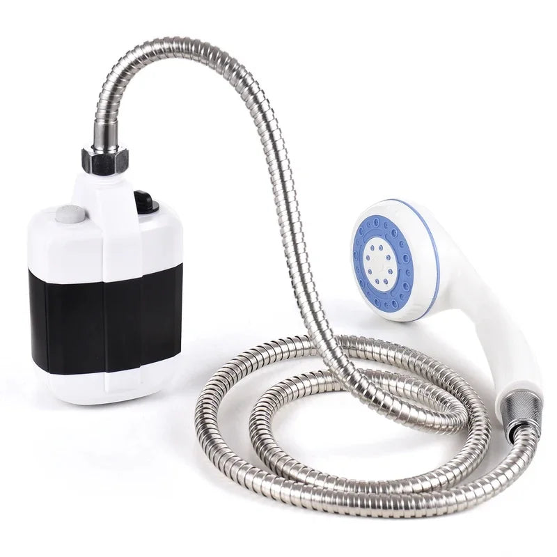 Wiederaufladbares tragbares Camping-Duschpumpen-Set mit USB-Anschluss
