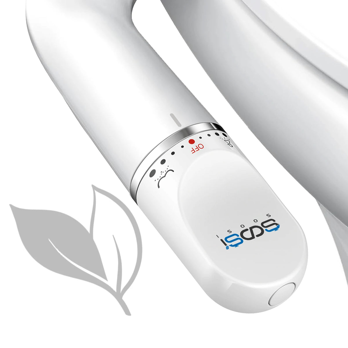 Toilet Seat Bidet Attachment Ultra-Slim Double Nozzle Adjustable Water Pressure Non-Electric Sprayer