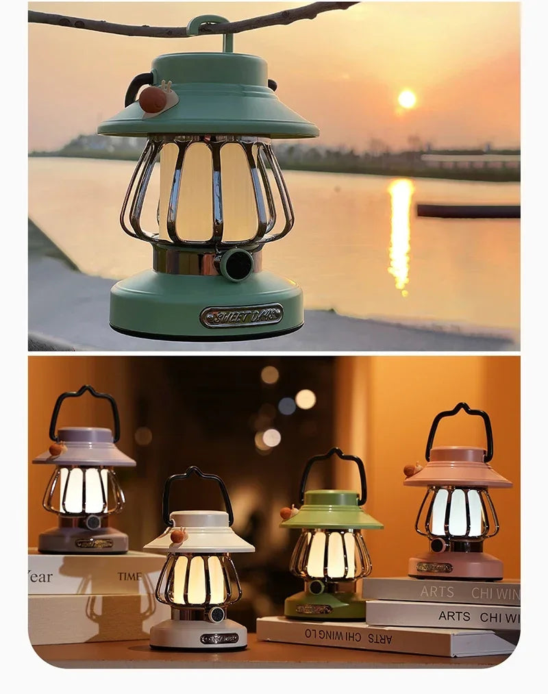 Punjiva kamp-lampa s temperaturnom bojom svjetla