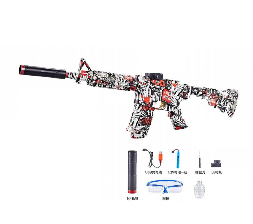 New M416 Electric Blaster Gun Set High Precision Shooting Toy Perfect Outdoor Toys Gifts for Boys Birthday (Bullets Excluded) 