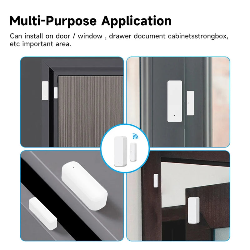 Tuya Wi-Fi Door & Window Sensors – 1, 2, 4 or 8 Sets