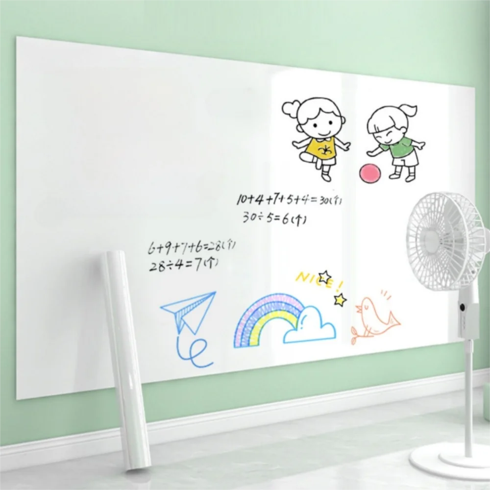Static-Cling Whiteboard Sheet, 45/60cm × 2m