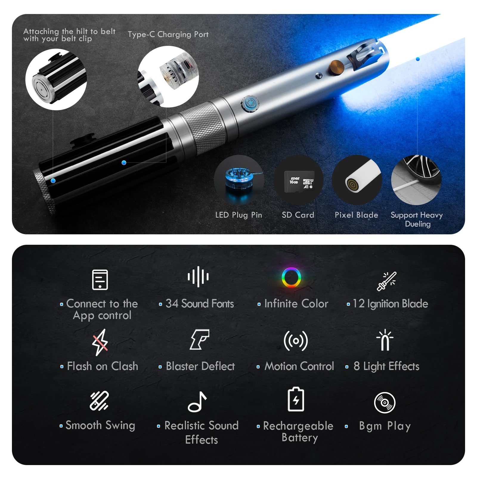 Xenopixel 3.0 Lightsaber – Glatki zamah, upravljanje aplikacijom, promjena boje