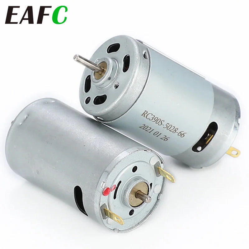 Micromotor de CC con escobillas R390, 6–12V