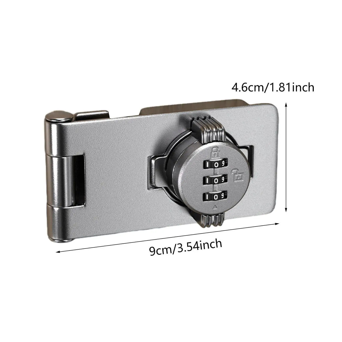 Rotating Combination Hasp Cabinet Lock