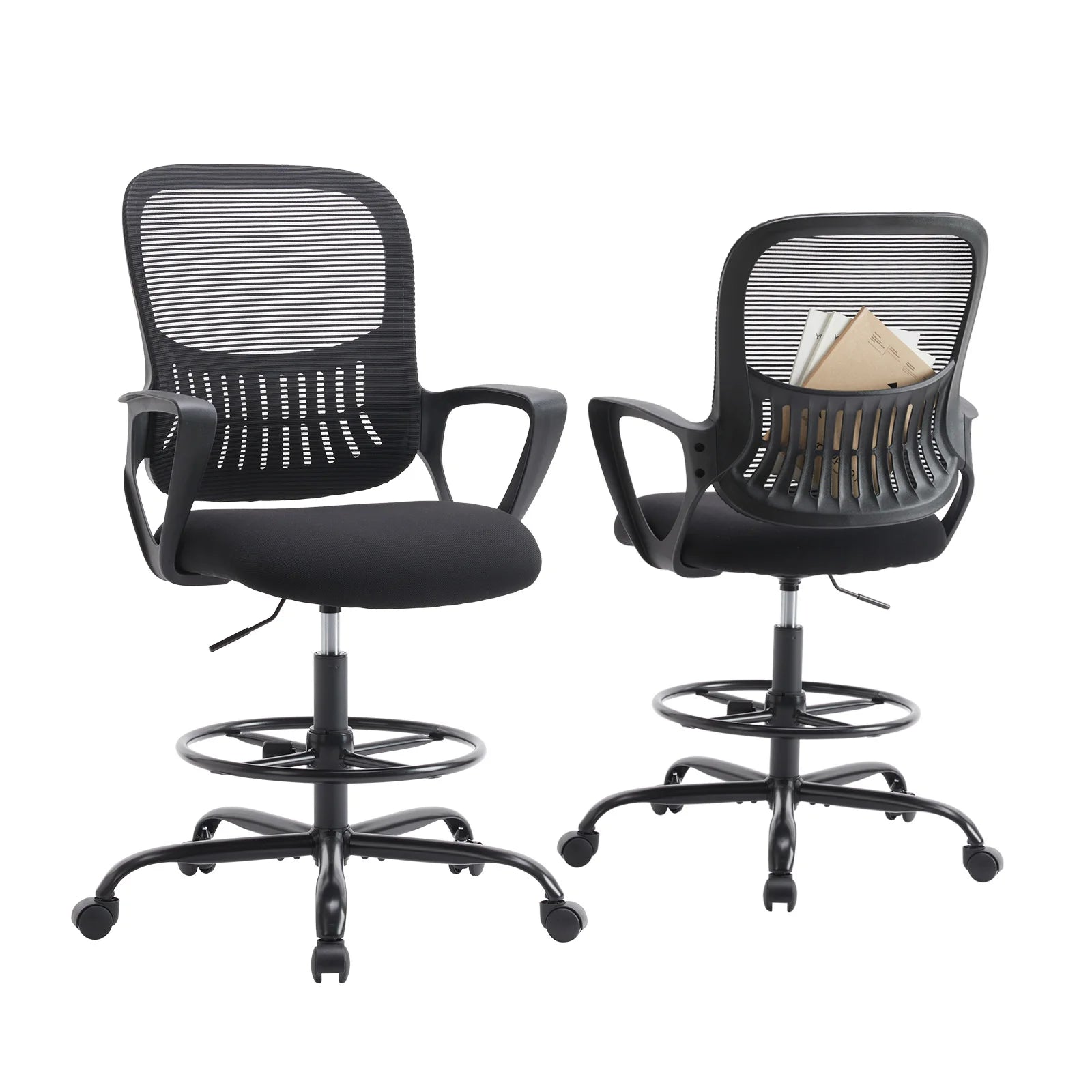 Ergonomic Mesh Office Chair with Lumbar Support & Adjustable Height