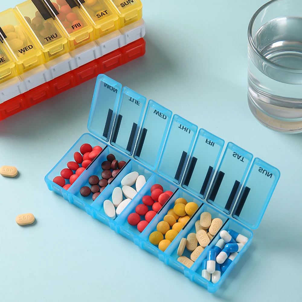 Seven-Day Pill Organiser with Individual Lids