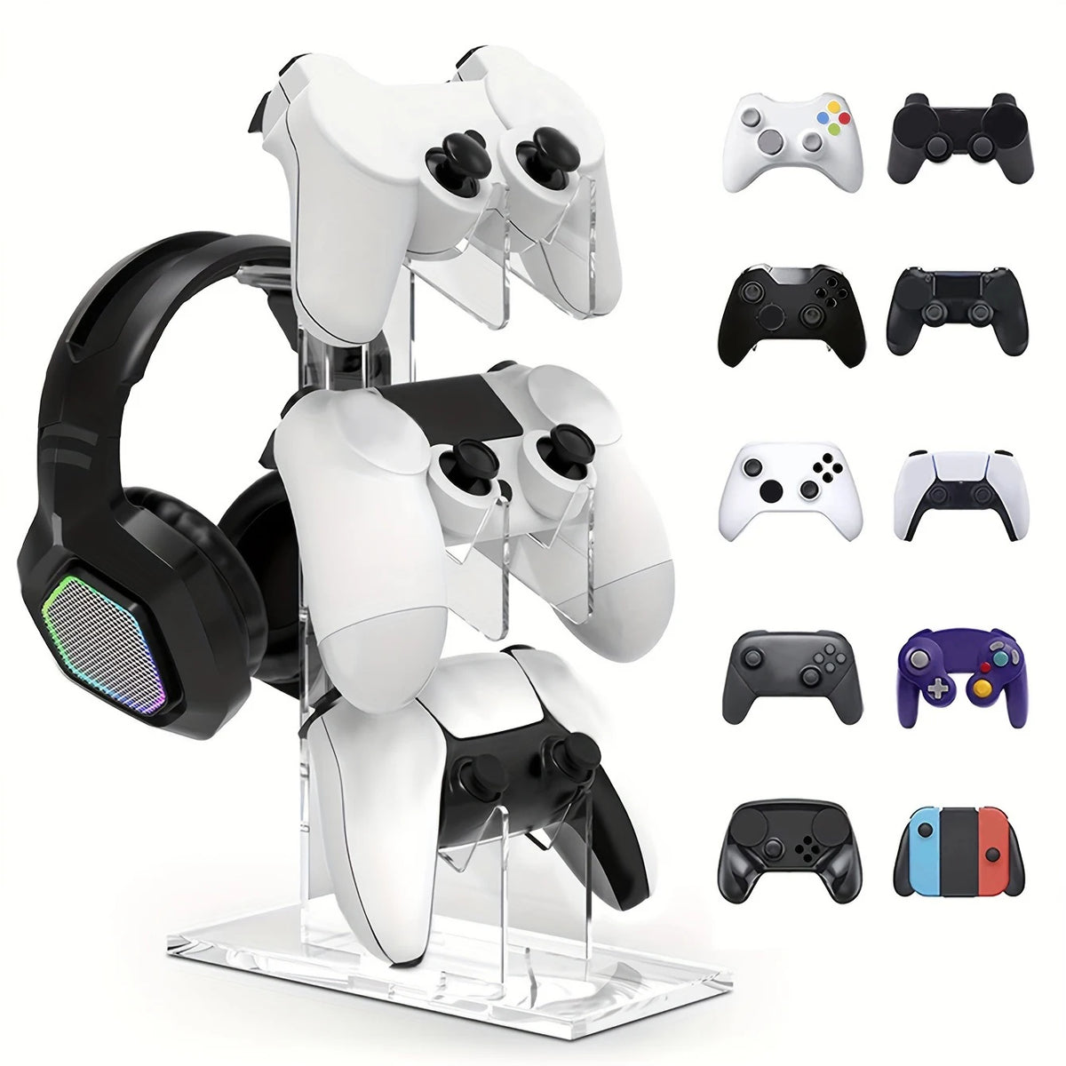 Three-Tier Controller and Headphone Stand