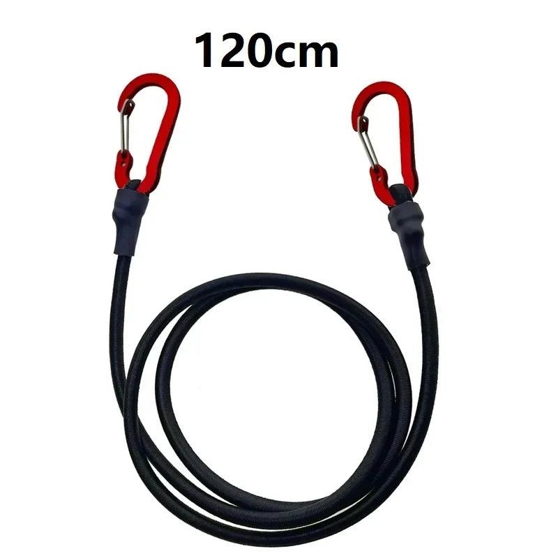 Heavy Duty Bungee Cord Elastic Tie Strap with Carabiner Hooks