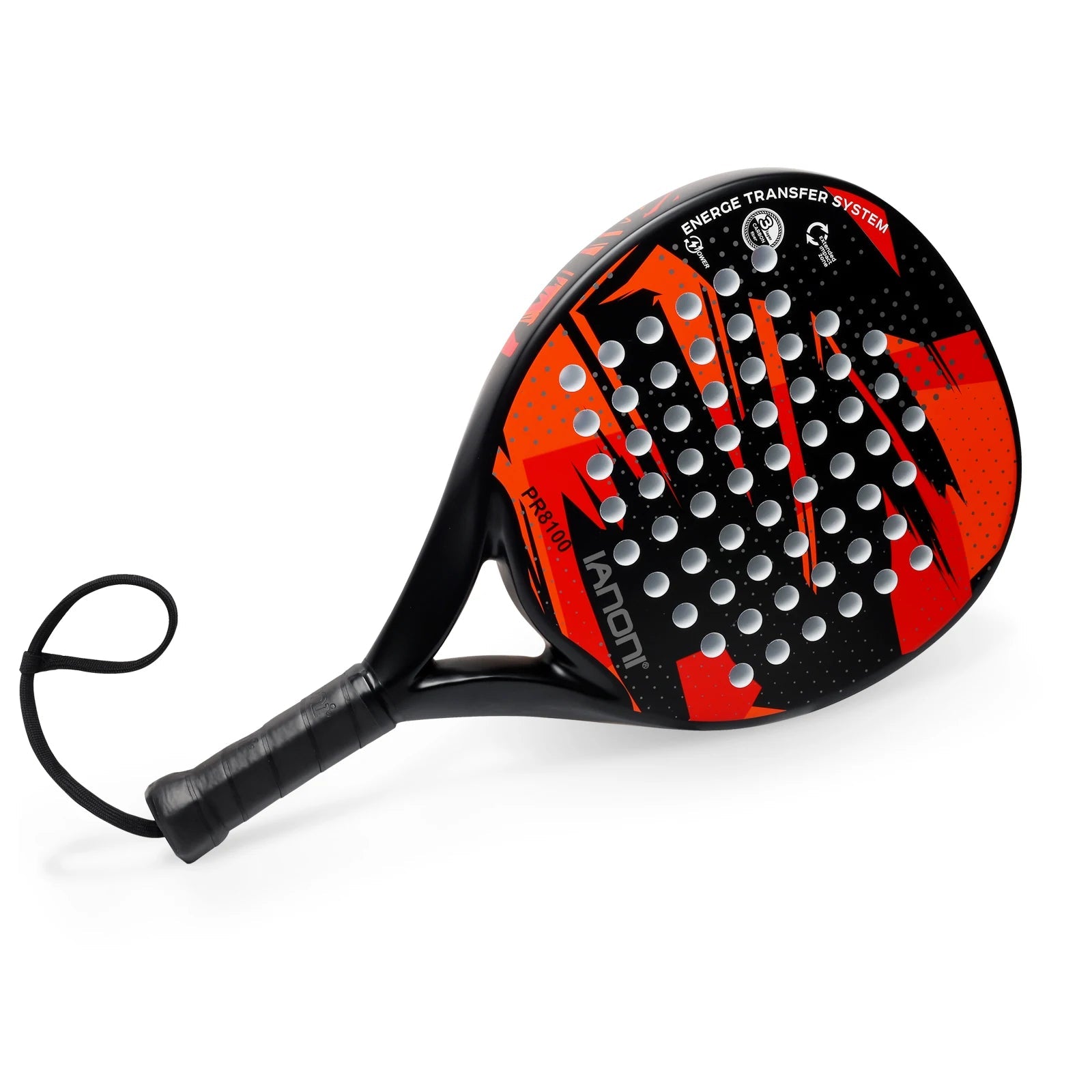 IANONI Padel Racket Carbon Fiber Surface with EVA Memory Flex Foam Core Padel Tennis Racquets Lightweight 