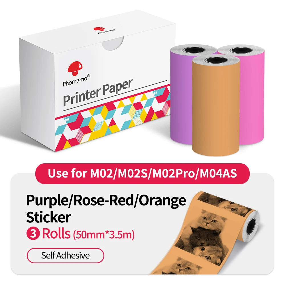 Thermal Printer Paper - Adhesive and Plain Options