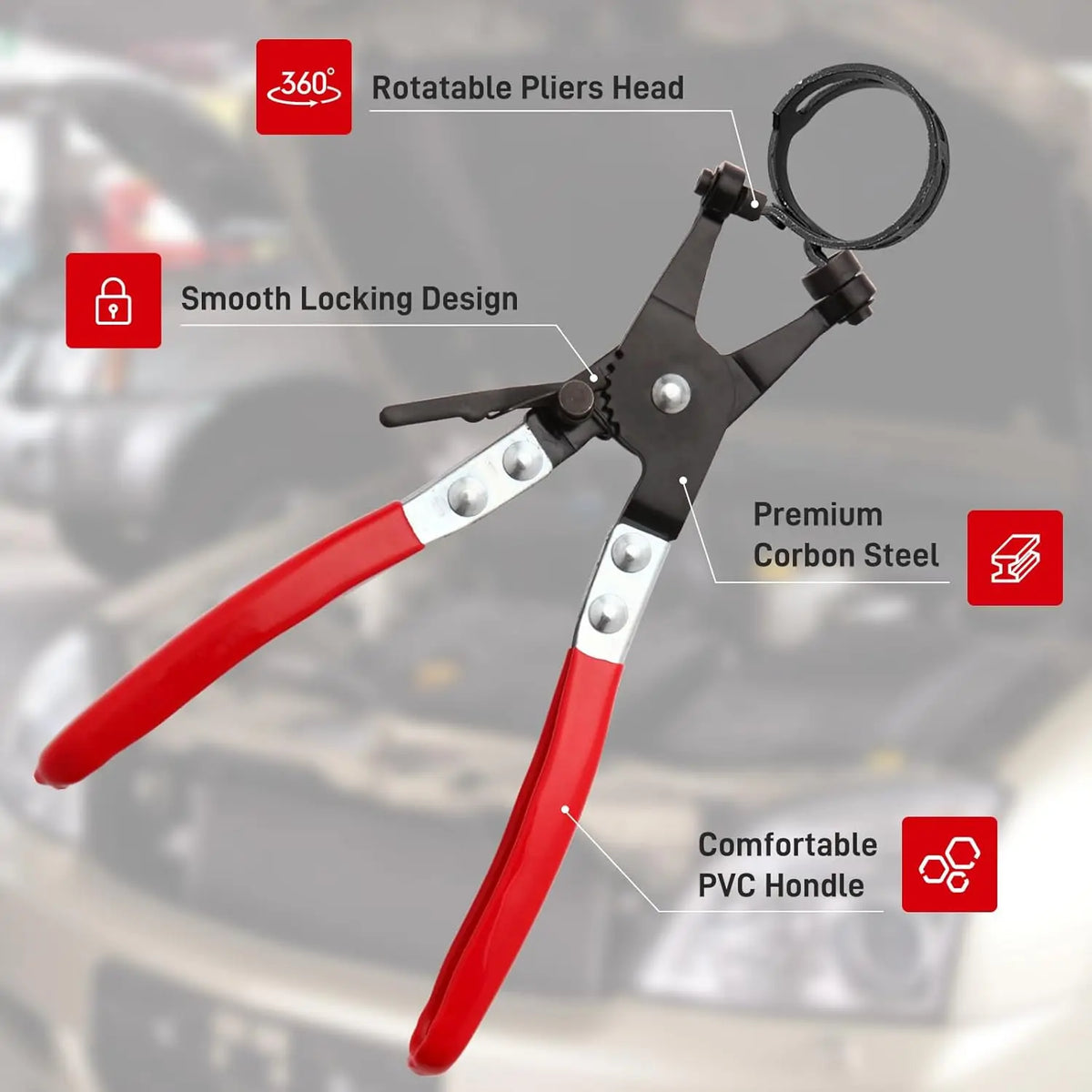 Rotating Hose Clamp Removal Tool