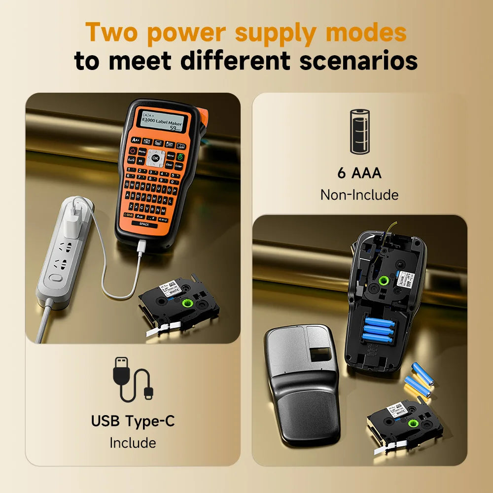 E1000PRO Label-Maker Case and Pictured Package Options