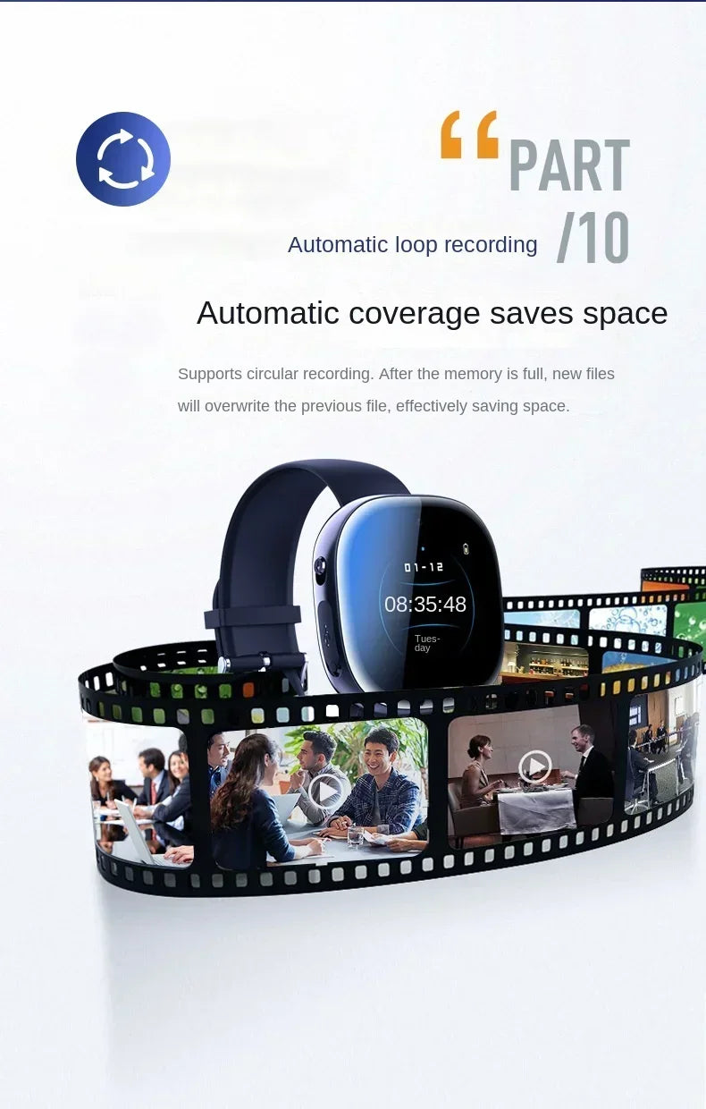 1080P Watch Mini Camera with Audio Recording