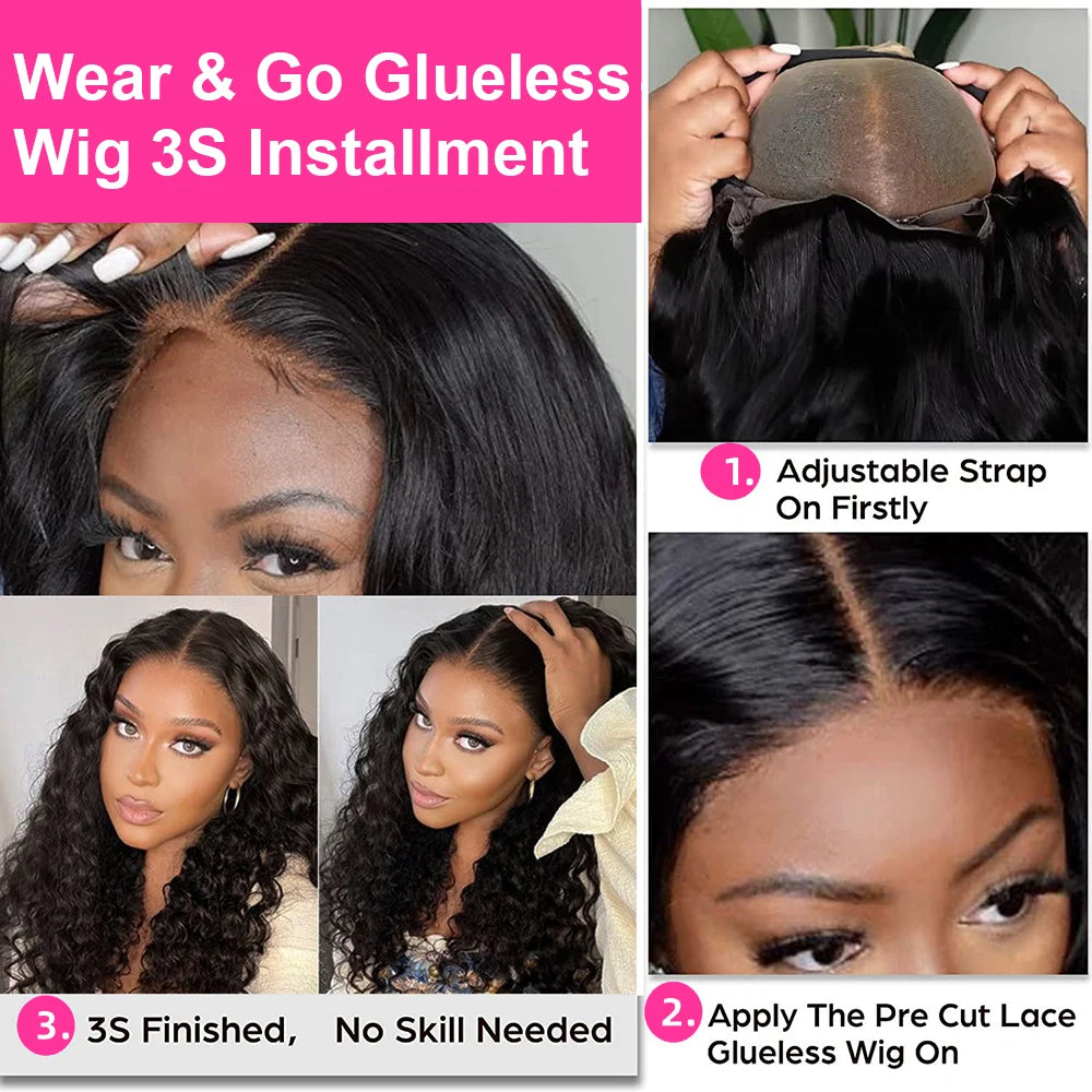 250% Density Brazilian Bone Straight Glueless HD Lace Wig