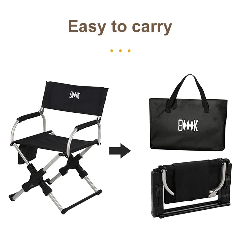 Foldable Director’s Chair for Camping, Beach and Fishing