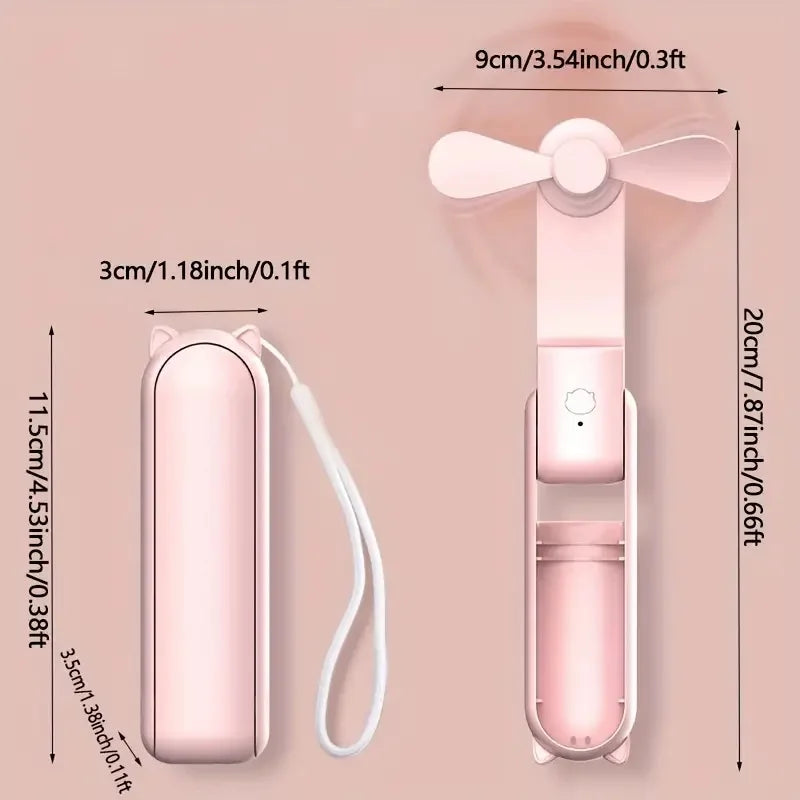 Foldable Rechargeable Handheld Fan