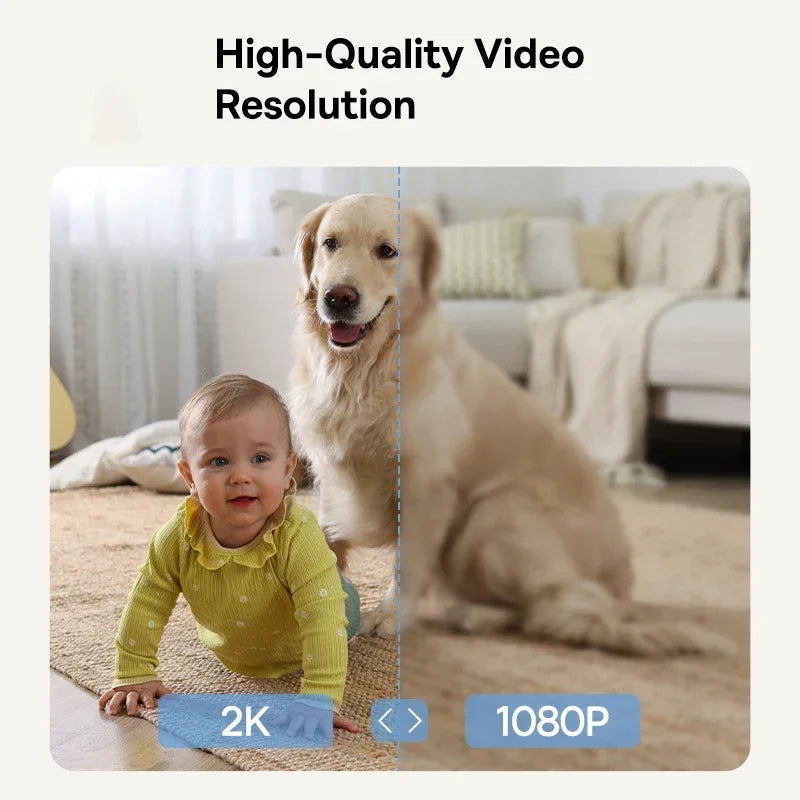 Baseus 3MP 2K Pan & Tilt Home Security Camera