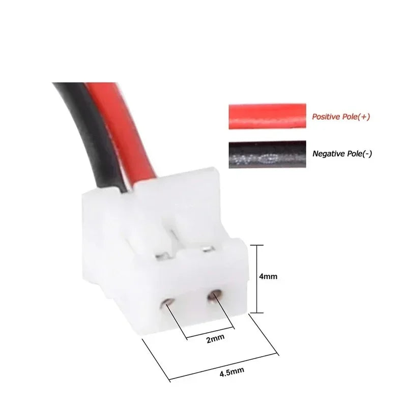 3.7V Lipo Battery Ph2.0 Plug Rechargeable Lithium Battery 3.7V For PS4 Humidifiers GPS Navigation  Bluetooth Speaker MP3 MP4 