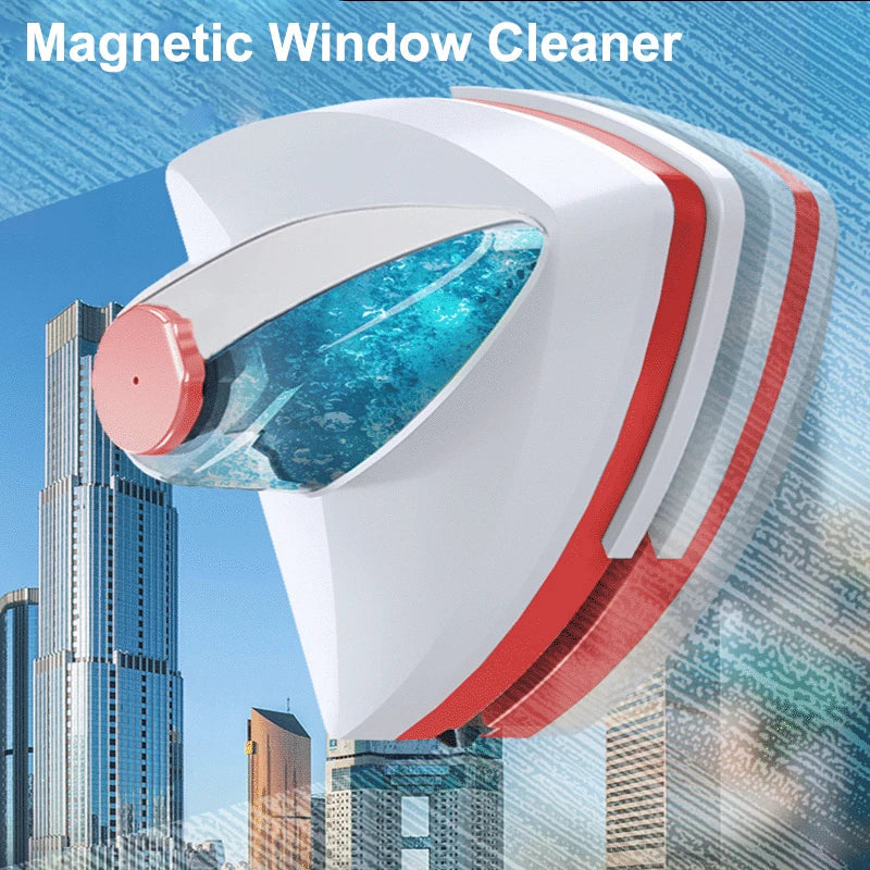 Magnetic Window Cleaner Brush Double-Side Automatic Water Discharge Wiper Glass Window Brush Cleaning Household Tools Cleaning 